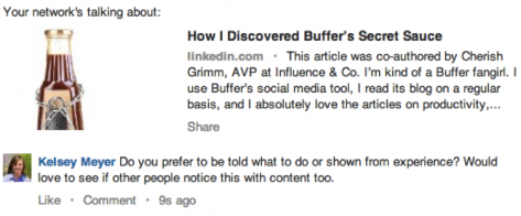 LinkedIn Publishing Engagement