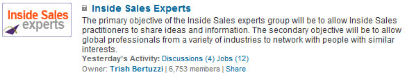 inside sales experts group 