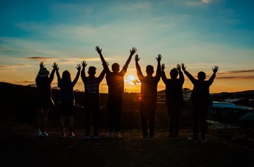 backlit-clouds-friends-853168